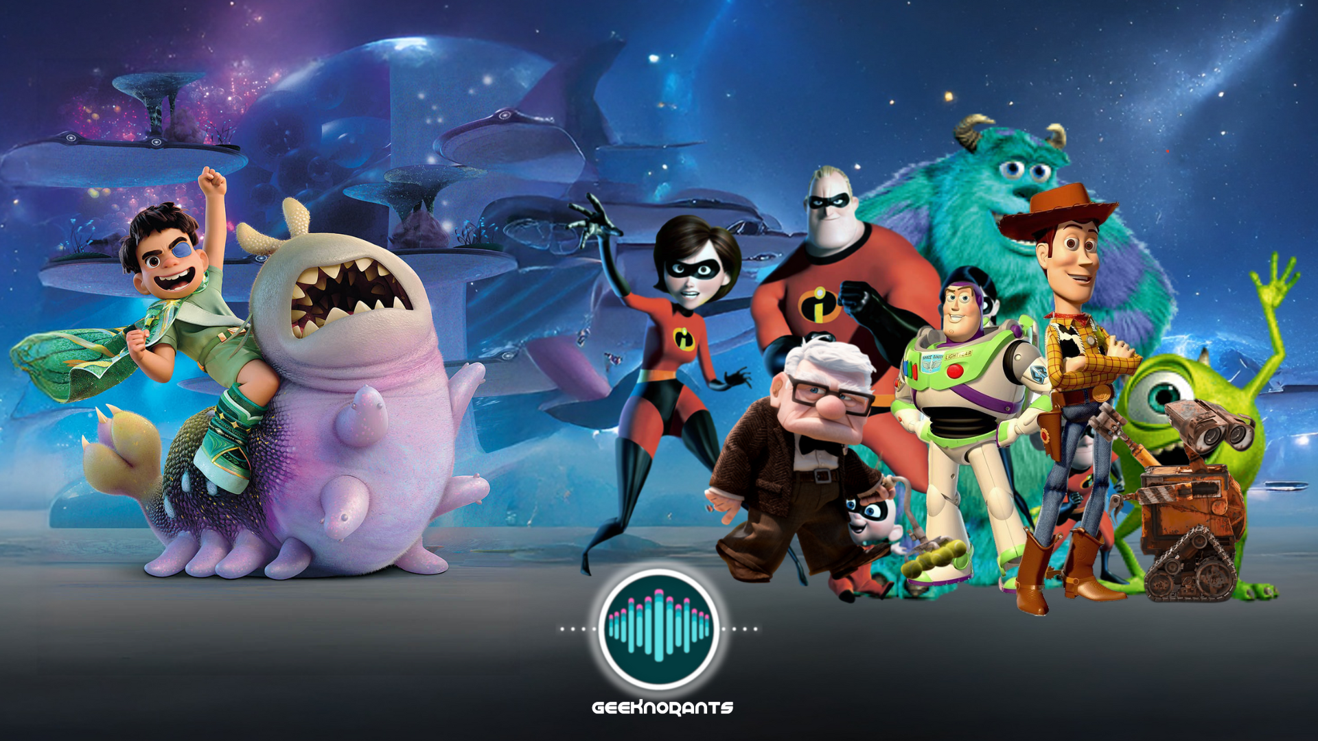 Pixar Futur Pelicules Identitt Elio Los Increibles Monstruos SA Up WallE ToyStory Geeknorants